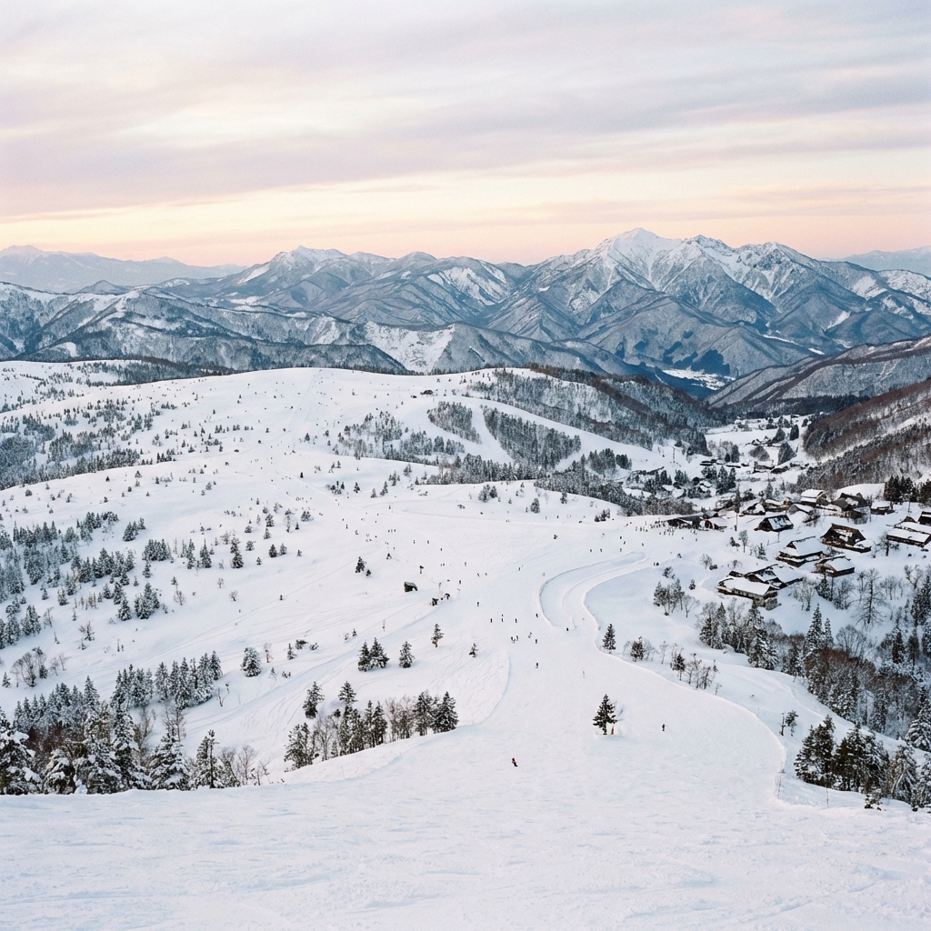Panoramic view of Shiga Kogen